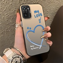 HONTINGA Xiaomi Redmi Note 10S ile Uyumlu Kılıfı Silikon Kenar Sert Arka Düşüme Önleyici Basitlik Anti Düşme Kamera Korumali Kalp Desen Telefon Kılıfı Kadın ve Erkek Için Uygundur K1-0868