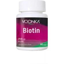 Vonka Voonka Biotin Saç ve Tırnak Güçlendirici 90 Tablet - Dezenfektan Hediyeli (%72 Alkol)
