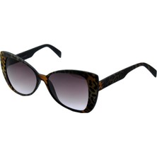 Italia Independent Italıa Independent 904 55 Zeb 044 Kahverengi Çok Renklı Kedi Kadın Bordo Güneş Gözlüğü