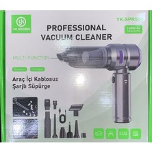 YK Design Yk Desıgn YK-SPR500 Araç Içi Kablosuz Şarjlı Süpürge 1600PA