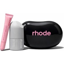 Rhode Cilt Bakım Seti Siyah / allık ,lip gloss ve çanta ile göndderilecektir.