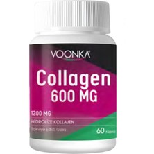 Vonka Voonka Collagen 600 Mg Kolajen 60 Kapsül - Dezenfektan Hediyeli (%72 Alkol)