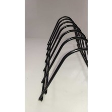 Özbience Modern Siyah Ferforje Tabaklık, Şık ve Dayanıklı Eşyalarınızı Sergileyin