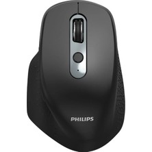 Philips SPK7818 3200 DPI 8 Tuşlu Dual Mod Bluetooth ve 2.4G Kablosuz Ergonomik Sessiz Mouse Siyah