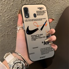 HONTINGA Samsung Galaxy A30 ile Uyumlu Kılıfı Silikon Kenar Sert Arka Düşüme Önleyici Basitlik Anti Düşme Kamera Korumali Streetwear Desen Telefon Kılıfı Kadın ve Erkek Için Uygundur K1-0870