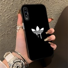 HONTINGA Samsung Galaxy A50 ile Uyumlu Kılıfı Silikon Kenar Sert Arka Düşüme Önleyici Basitlik Anti Düşme Kamera Korumali Marka Desen Telefon Kılıfı Kadın ve Erkek Için Uygundur K1-0869