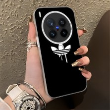 HONTINGA Vivo X300 Pro ile Uyumlu Kılıfı Silikon Kenar Sert Arka Düşüme Önleyici Basitlik Anti Düşme Kamera Korumali Marka Desen Telefon Kılıfı Kadın ve Erkek Için Uygundur K1-0869