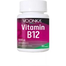 Vonka Voonka Vitamin B12 Içeren 90 Tablet - Dezenfektan Hediyeli (%72 Alkol)