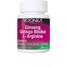 Vonka Voonka Ginseng Ginkgo Biloba 30 Kapsül - Dezenfektan Hediyeli (%72 Alkol)