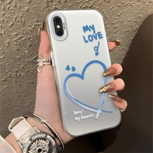 HONTINGA iPhone Xs Max ile Uyumlu Kılıfı Silikon Kenar Sert Arka Düşüme Önleyici Basitlik Anti Düşme Kamera Korumali Kalp Desen Telefon Kılıfı Kadın ve Erkek Için Uygundur K1-0868