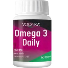 Vonka Voonka Omega 3 Daily 60 Yumuşak Kapsül - Dezenfektan Hediyeli (%72 Alkol)