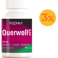 Vonka Voonka Querwell C 500 Mg 60 Tablet - 3 Adet (180 Tablet) - Dezenfektan Hediyeli (%72 Alkol)