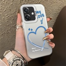 HONTINGA Oppo A3 4g ile Uyumlu Kılıfı Silikon Kenar Sert Arka Düşüme Önleyici Basitlik Anti Düşme Kamera Korumali Kalp Desen Telefon Kılıfı Kadın ve Erkek Için Uygundur K1-0868