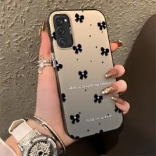 HONTINGA Samsung Galaxy S20 Fe ile Uyumlu Kılıfı Silikon Kenar Sert Arka Düşüme Önleyici Basitlik Anti Düşme Kamera Korumali Küçük Fiyonk Desen Telefon Kılıfı Kadın ve Erkek Için Uygundur K1-0871