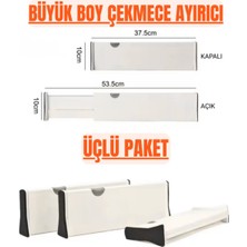 Özbience Büyük Boy Ayarlı Çekmece Düzenleyici 3'lü Paket, Pratik ve Şık Organizatör