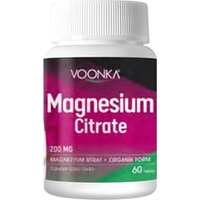 Vonka Voonka Magnesium Citrate 200 Mg Magnezyum Içeren 60 Tablet