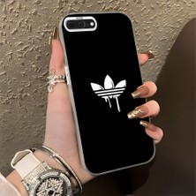 HONTINGA iPhone 7 Plus ile Uyumlu Kılıfı Silikon Kenar Sert Arka Düşüme Önleyici Basitlik Anti Düşme Kamera Korumali Marka Desen Telefon Kılıfı Kadın ve Erkek Için Uygundur K1-0869