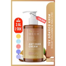 Weem Karınca Yumurtası Yağı Içeren Tüy Dökücü Krem 200 ml (Unisex Kullanım)