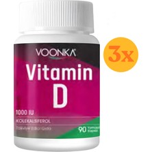 Vonka Voonka Vitamin D 90 Yumuşak Tablet - 3 Adet (270 Tablet)