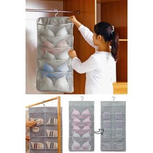 Özbience Çift Taraflı 15 Cepli Dolap Içi Iç Çamaşırı Organizeri