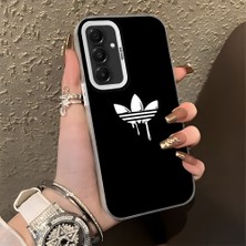 HONTINGA Samsung Galaxy A16 ile Uyumlu Kılıfı Silikon Kenar Sert Arka Düşüme Önleyici Basitlik Anti Düşme Kamera Korumali Marka Desen Telefon Kılıfı Kadın ve Erkek Için Uygundur K1-0869