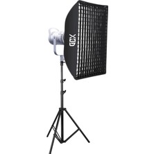 Gdx HD-300III C 300W LED Tekli Set 32.000 Lümen Bi-Color Bowens Mount Gridli Softbox Video Fotoğraf Işık Seti