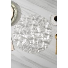 Digithome 6’lı Amerikan Servisi Supla Yuvarlak Gümüş 38 cm – ACR-625/20