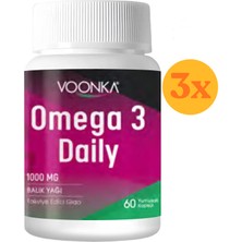 Vonka Voonka Omega 3 Daily 60 Yumuşak Kapsül - 3 Adet (180 Kapsül)