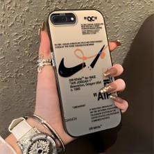 HONTINGA iPhone 8 Plus ile Uyumlu Kılıfı Silikon Kenar Sert Arka Düşüme Önleyici Basitlik Anti Düşme Kamera Korumali Streetwear Desen Telefon Kılıfı Kadın ve Erkek Için Uygundur K1-0870