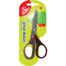 Bubu Teflon Öğrenci Makası 5 inç Esnek Eğimli Tasarım ile Rahat Kullanım