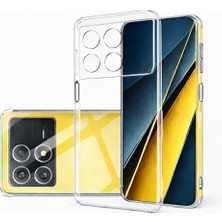 Bzontech Poco X6 Pro Uyumlu Kılıf Şeffaf Kamera Korumalı 3D