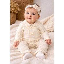My Baby Kumsal CAYZEN Purelace Kız Tulum Bandanalı  3 - 6 ay 1126