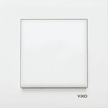 Viko Beyaz Anahtar Şık Görünüm ve Enerji Tasarruflu Özellikleri ile Plastik Malzemeden Üretilmiştir