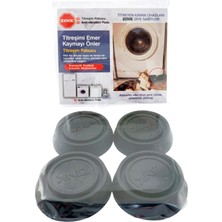 ZINK Çamaşır Makinesi vb. Kaydırmaz Titreşim Ayağı Stoper (4 adet) 