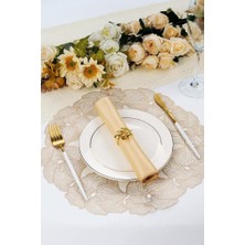 Digithome 6’lı Amerikan Servisi Supla Yuvarlak Gold 38 cm – ACR-626/20