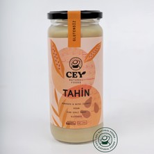 Cey Natural Foods Glutensiz Tahin 450 gr Vegan Uygunluğu ile Yerli Susamdan Üretilmiştir