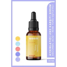 Weem Aydınlatıcı Renk Tonu Eşitleyici C Vitamini Serum (%10 Ascorbic Acid)