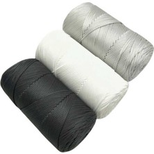 Angel Çanta Aksesuar Polyester Makrome Set  (Koyu Gri, Açık Gri, Beyaz)