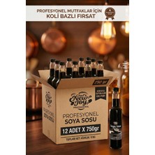 chef's new joy professional Soya Sosu 750 ml x 12 Adet - 1 Koli (Koli Bazlı Avantaj Paketi)