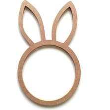 Dekolobi Tavşan Kasnak Cnc Kesim Ham Mdf 30 cm
