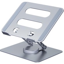 Gunkes Tablet Pc Standı - Katlanabilir, 360° Dönebilen Ayarlı, Laptop Notebook, Masaüstü Alüminyum Alaşım Premium  Stand