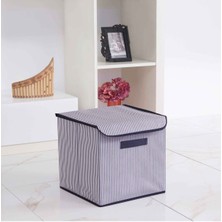 Özbience Katlanabilir Kapaklı Çok Amaçlı Saklama Kutusu 30X30X30 cm