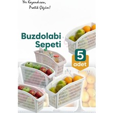 Özbience 5'li Jumbo Sebze Meyve Sepeti Seti, Mutfak ve Banyo Organizerleri