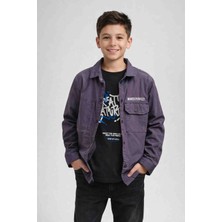 Barkod Kids Erkek Çocuk Baskılı Tişört ve Ceket Kombini