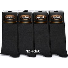 Qulat 12'li Ekonomik Paket Pamuklu Erkek Çorap