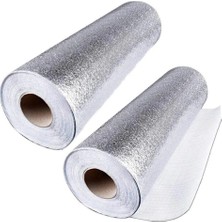 Özbience 2 Adet Metalize Kaydırmaz Folyo Raf ve Dolap Örtüsü 45X300MM