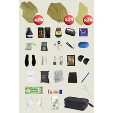 Outdoorun 24'lü Askerlik Seti Fanila Don Çorap ve 27 Parça Aksesuar - Temel ve Bedelli Askerlik Malzemeleri