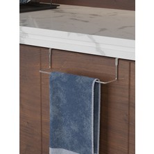 Özbience Krom Dolap Kapak Askısı, Havlu Askı Aparatı, Banyo Havluluk, Pratik Geçmeli Tasarım