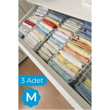 Özbience 3'lü Orta Boy Çok Gözlü Çekmece Içi Düzenleyici Seti