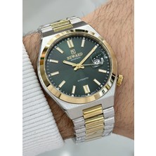 Reward Orijinal 2 Yıl Garantili Yeşil Katran Çelik Kordon Otomatik Erkek Kol Saati Ilk.23.nm